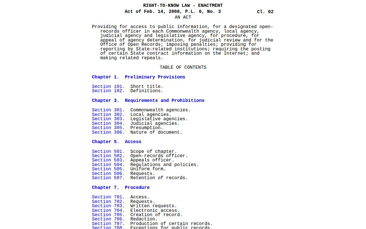 Pennsylvania Right-to-Know Law source for Elk County booking record requests